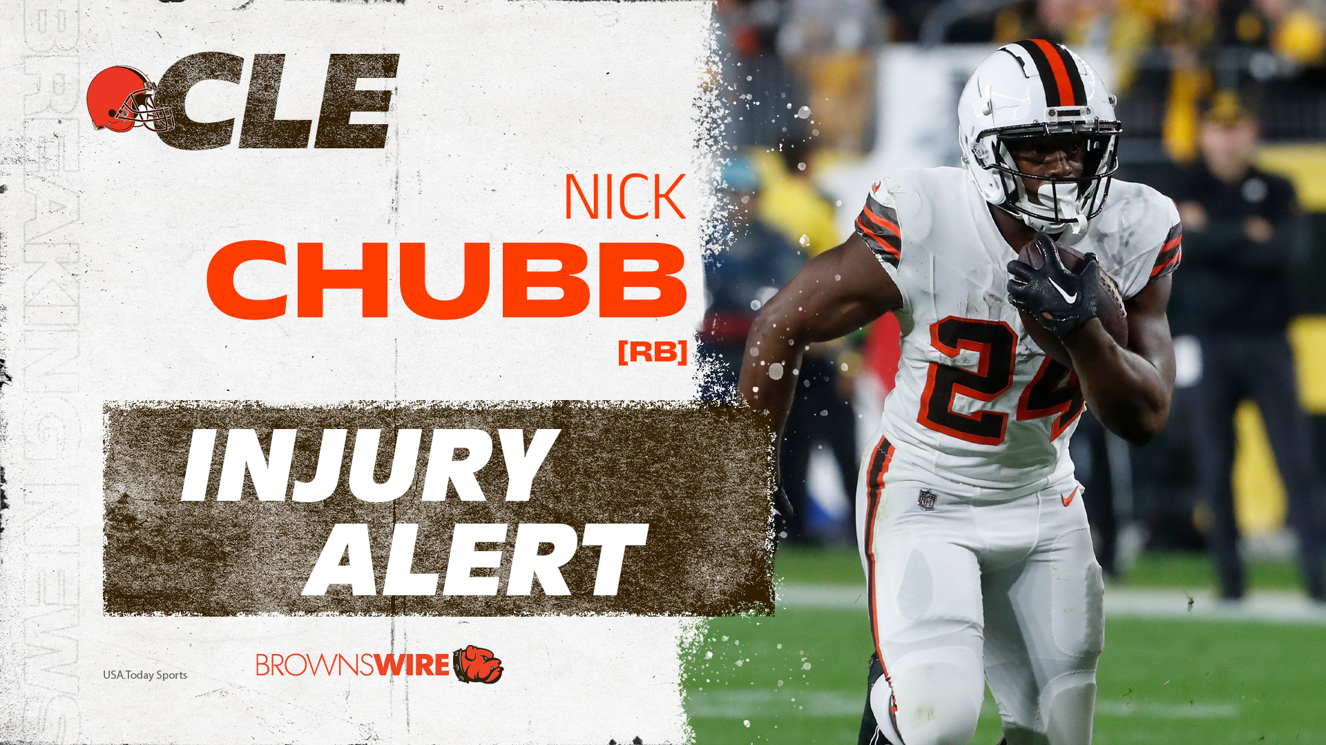 Cleveland Browns' Nick Chubb suffers season-ending knee injury in loss to  Steelers