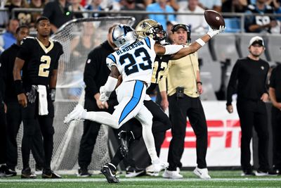 WATCH: Chris Olave snags 42-yard one-handed reception vs. Panthers