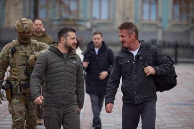 ‘He was born for this moment’: Sean Penn on his film with Zelenskiy