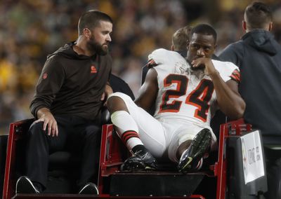 Former teammates, numerous others saddened after Nick Chubb’s injury