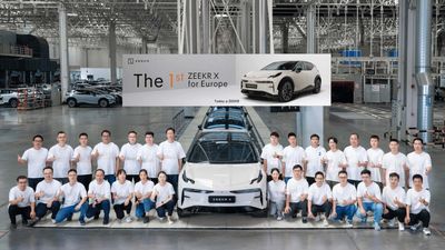 First Europe-Bound Zeekr X Crossover EVs Roll Off The Assembly Line In China