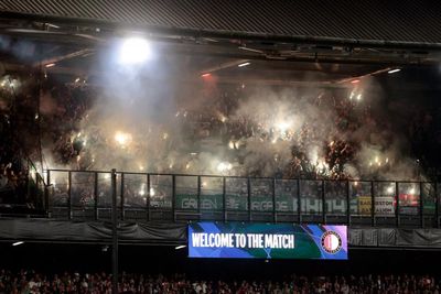 Celtic fans light up Feyenoord away end with pyro show for Champions League opener