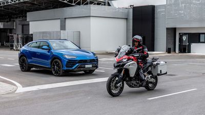 Ducati And Lamborghini Demonstrate Connected Rider And Driver Tech