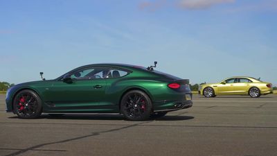 See Bentley Continental GT Le Mans Drag Race Flying Spur In Luxury Showdown