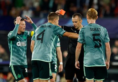 Celtic reduced to nine men in Champions League defeat to Feyenoord