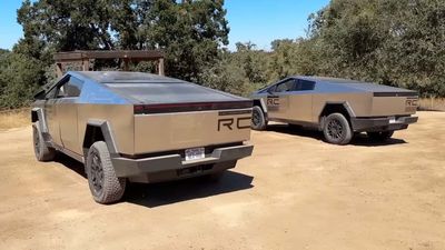 Two Tesla Cybertrucks Spotted Testing At NorCal Off-Road Park