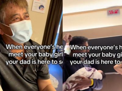 ‘A beautiful full circle moment’: New mother shares poignant video of her father in the delivery room