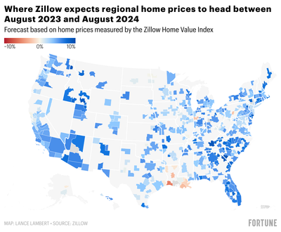 Zillow once again shifts its 2024 home price forecast. Here's why