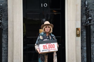 Joanna Lumley asks PM to show ‘true leadership’ on banning live animal exports
