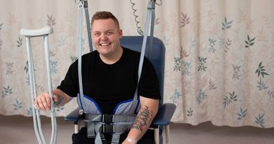 Young country star determined to walk again after emergency surgery