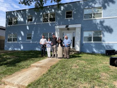 Refurbished condemned buildings used for affordable housing units in Lexington
