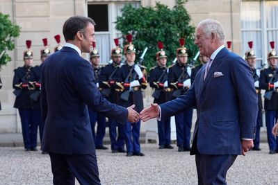 King Charles France visit – Monarch bids Macrons farewell at Elysee Palace after historic speech