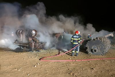 Gas explosion and fire at highway construction site in Romania kills 4 and injures 5