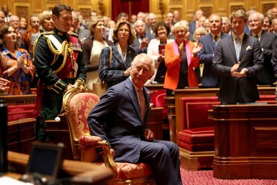 In Pictures: King delivers historic address to French senate