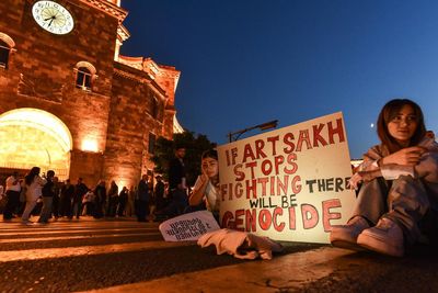 Nagorno-Karabakh: thousands protest in Armenia in wake of ceasefire deal