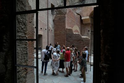 Ancient 'power' palazzo on Rome's Palatine Hill reopens to tourists, decades after closure.