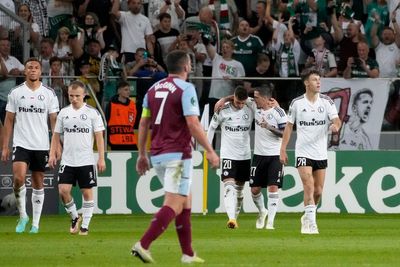 Aston Villa suffer defeat at Legia Warsaw on return to Europa League