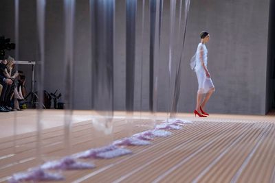 Prada explores lightness with translucent chiffon for summer 2024