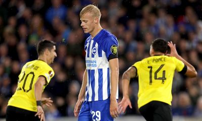 Ponce ruins Brighton’s European debut to snatch victory for AEK Athens