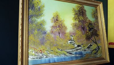 Bob Ross first TV painting, completed in half an hour, is for sale for nearly $10 million