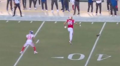 George Kittle Celebrated Like a DB After Impressively Preventing Interception on Errant Pass