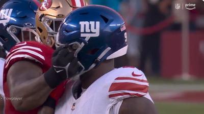 Trent Williams clearly punched Giants’ A’Shawn Robinson but wasn’t ejected for some reason