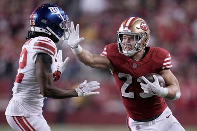 Christian McCaffrey and the 49ers win 13th straight in the regular season, beat the Giants 30-12