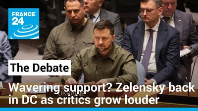 Wavering support? Ukraine's Zelensky back in Washington as critics grow louder