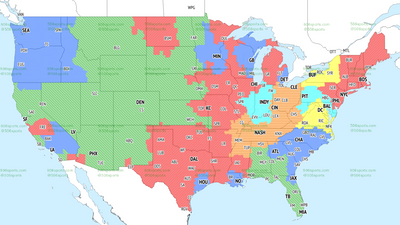 If you’re in the teal, you’ll get Colts vs. Ravens on TV