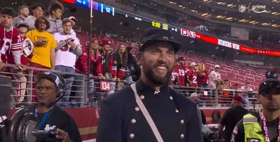 Andrew Luck really dressed up like Capt. Andrew Luck for a goofy TNF bit