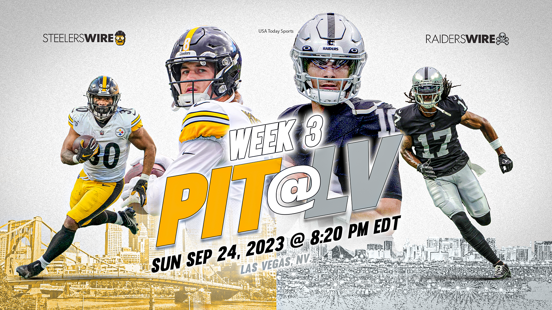 Raiders vs. Steelers: Game time, TV schedule, streaming - Silver And Black  Pride