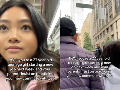 ‘Nowadays this doesn’t exist’: Video of parents practising commute with adult daughter receives huge praise