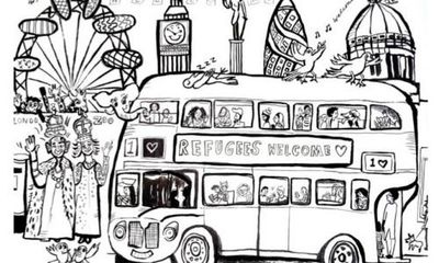 Cartoonists create colouring book for refugees in rebuff to UK government