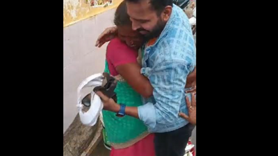 Karnataka youth’s attempt to capture moment of meeting mother after 3 years goes viral