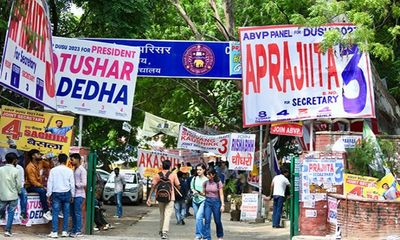 Delhi University Students Union polls: ABVP wins 3 posts, NSUI wins Vice President post