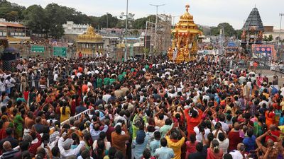 Grandeur marks Golden Chariot procession of Lord Venkateswara in Tirumala