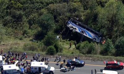 New York school community mourns after two killed in school bus crash