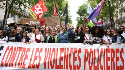 Thousands march in France to protest against police violence