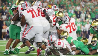 No. 6 Ohio State plunges for touchdown with one second left to beat No. 9 Notre Dame