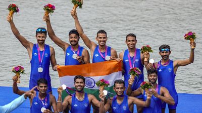 Hangzhou Asian Games | Indian rowers clinch silver medal in Men's Coxed Eight Team event