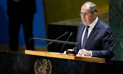 Russia-Ukraine war live: peace formula ‘completely not feasible’, Russian foreign minister tells UN – as it happened