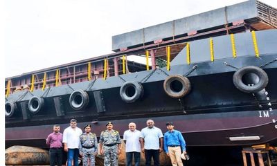 Indian Navy gets 3rd missile-cum-ammunition barge