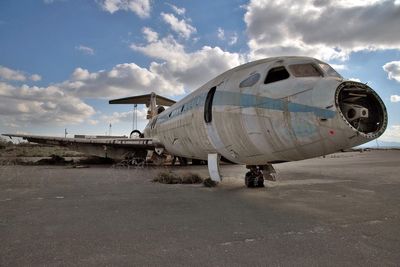 Inside abandoned airport untouched for 50 years with rotting plane still on runway