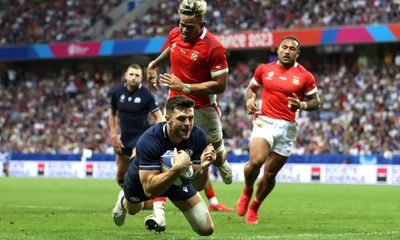 Finn Russell helps Scotland overcome physical Tonga in bonus-point win