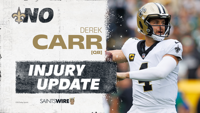 Saints say Derek Carr will not return vs. Packers due to shoulder injury