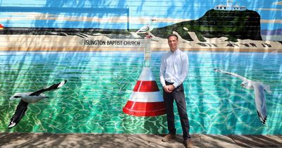 'Graffiti hotspot' at Islington Baptist Church turned into a mural