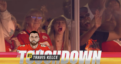 Taylor Swift was so fired up to watch Travis Kelce score a touchdown and fans loved her reaction