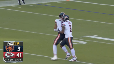 NFL Fans Loved Bears WR DJ Moore Stepping in to Get Justin Fields Help After Big Hit