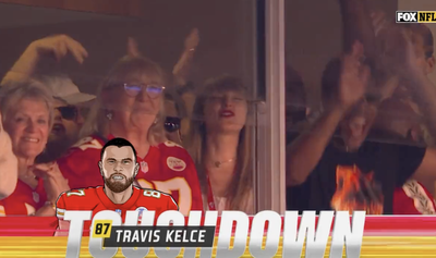 Taylor Swift Appeared to Yell a Loud F-Bomb After Travis Kelce’s TD, and Fans Loved It