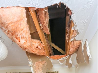 Huge block of ice ‘falls from plane’ and crashes through woman’s roof